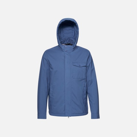 Jacke mit Kapuze DUBLIN HERR Kobaltblau - image number 3 | GEOX