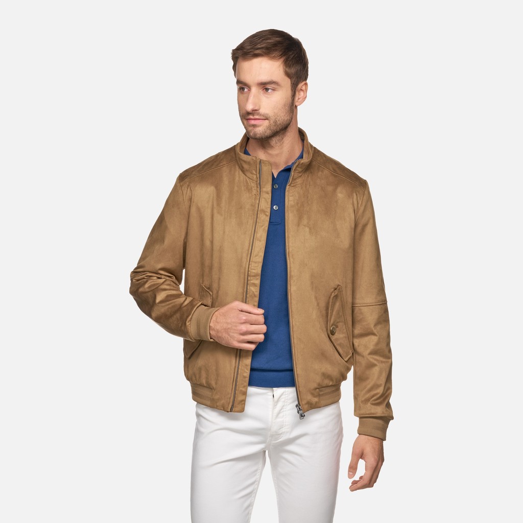 Bomber jacket BLAINEY MAN Dark Tannin - image number 0 | GEOX