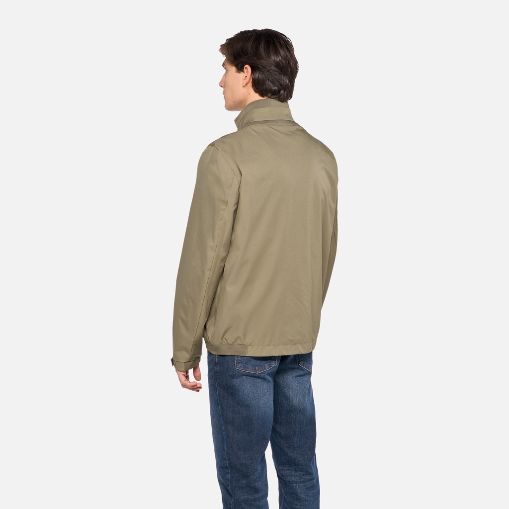 Veste mi-saison SPHERICA HOMME Vert kaki - image number 2 | GEOX
