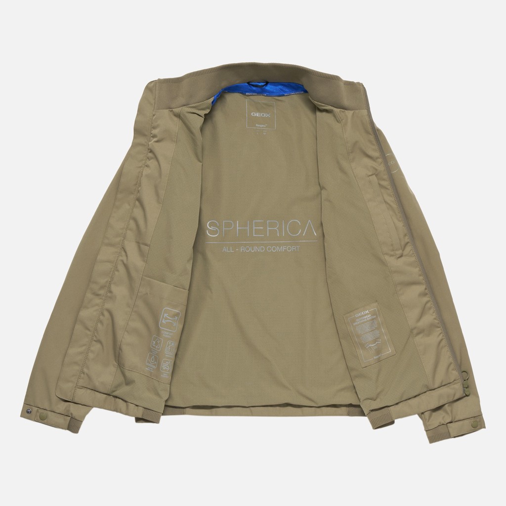 Mid-season jacket SPHERICA MAN Covert green - image number 5 | GEOX