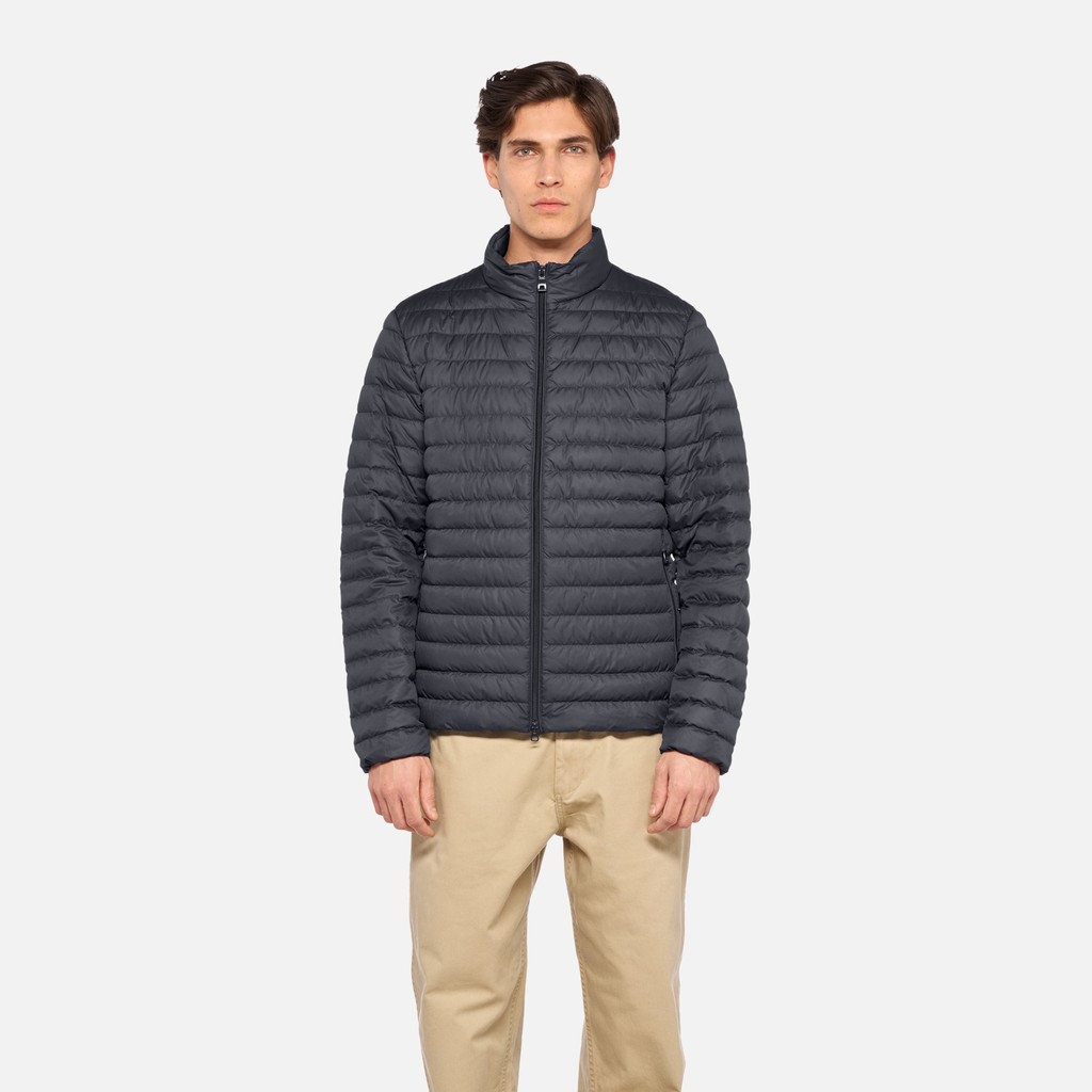 Doudoune courte WARRENS HOMME Bleu nuit - image number 1 | GEOX