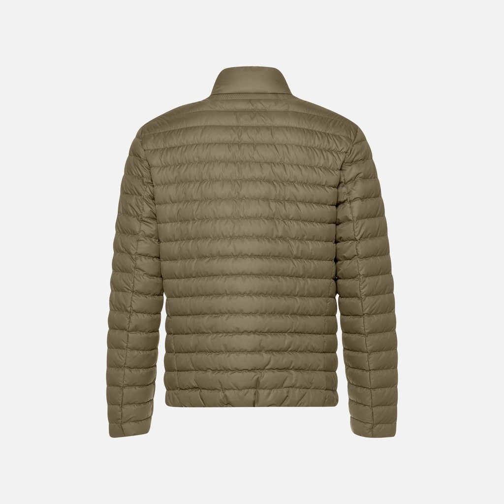 Short down jacket WARRENS MAN Covert green - image number 2 | GEOX