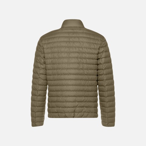 Short down jacket WARRENS MAN Covert green - image number 2 | GEOX