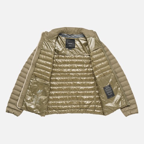 Short down jacket WARRENS MAN Covert green - image number 5 | GEOX