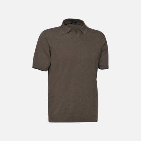 Polo shirt KNIT MAN Olive night - image number 5 | GEOX