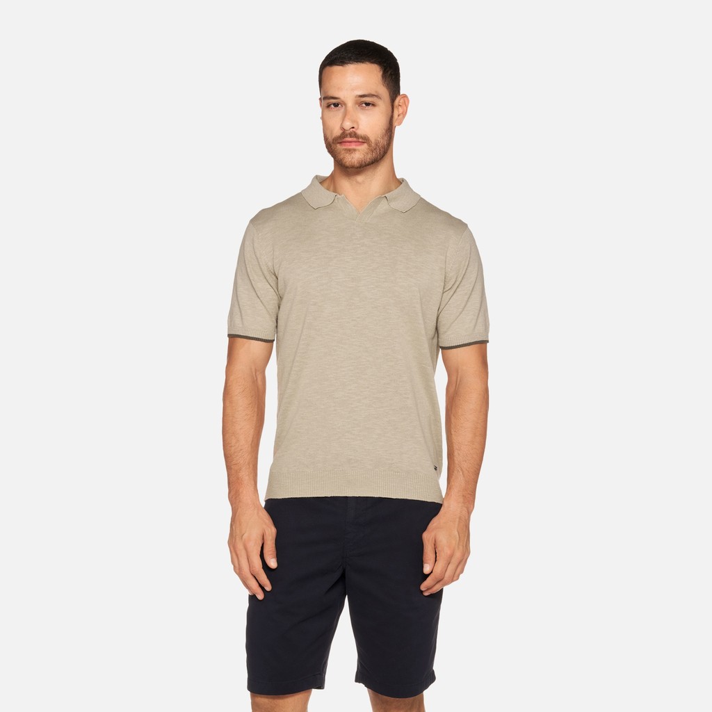 Polo shirt KNIT MAN Humus - image number 2 | GEOX