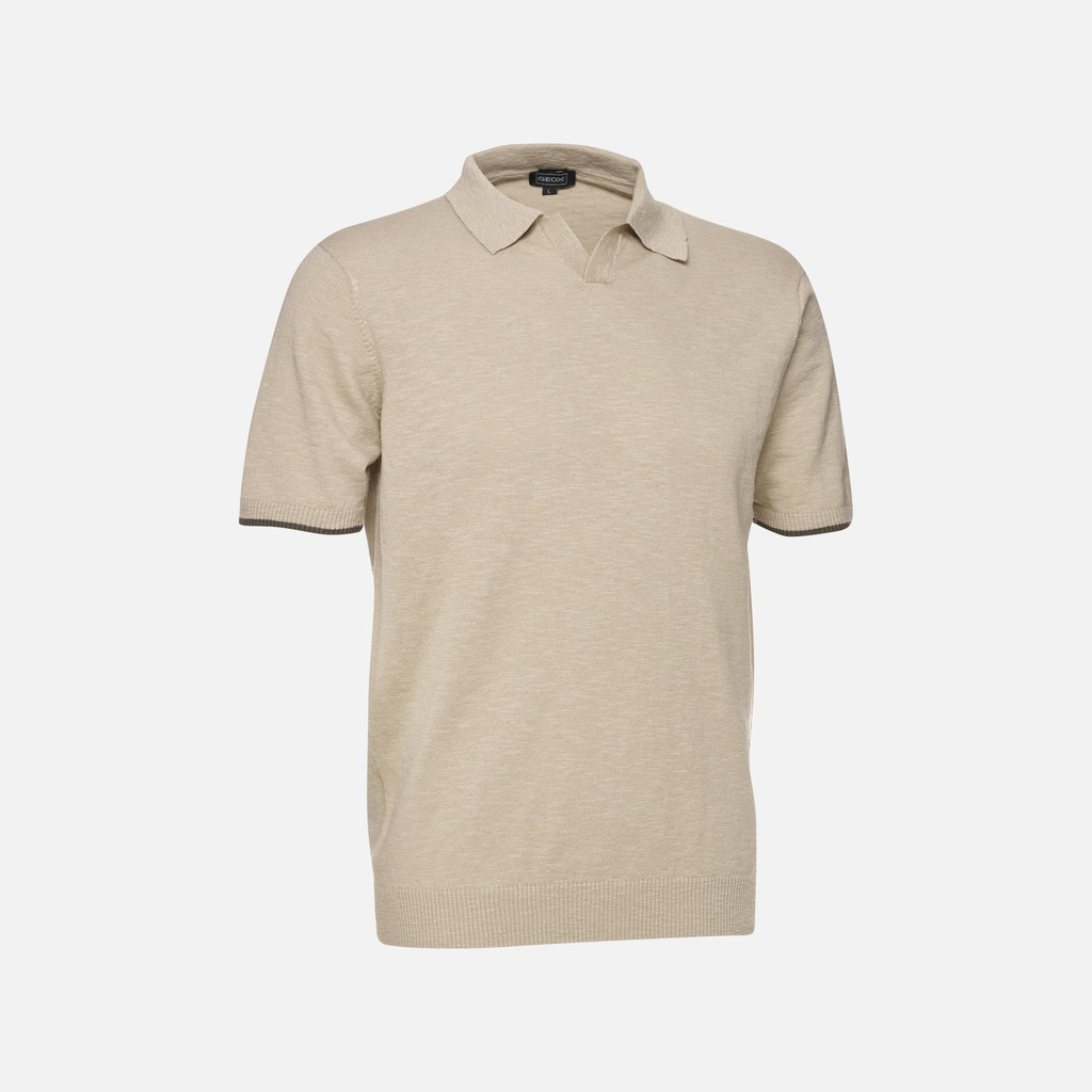 Polo shirt KNIT MAN Humus - image number 5 | GEOX