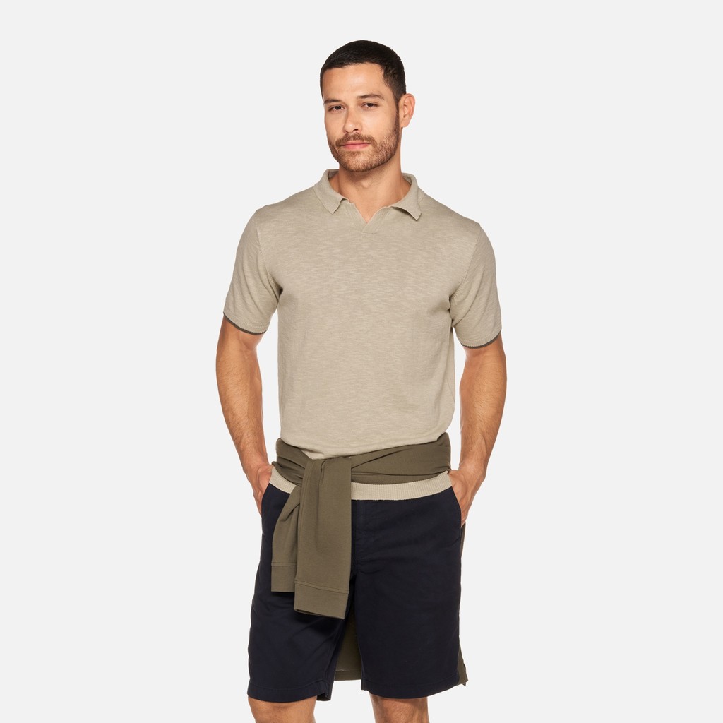 Polo shirt KNIT MAN Humus - image number 0 | GEOX