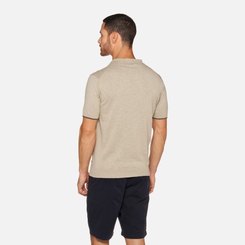 Polo shirt KNIT MAN Humus - image number 3 | GEOX
