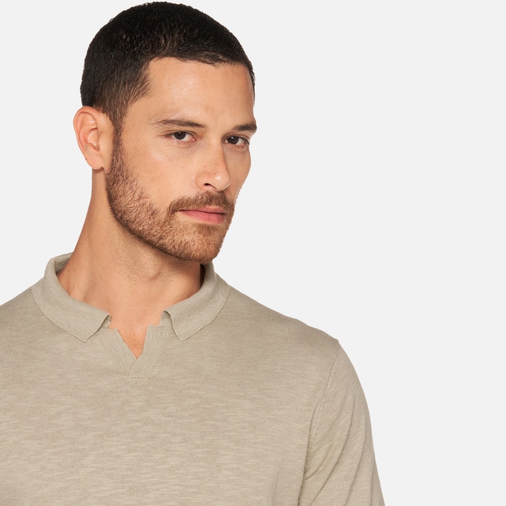 Polo shirt KNIT MAN Humus - image number 3 | GEOX