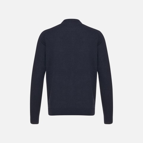Crew-neck sweater KNIT MAN Sky captain - image number 6 | GEOX