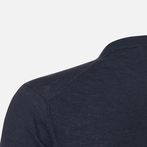 Crew-neck sweater KNIT MAN Sky captain - image number 7 | GEOX