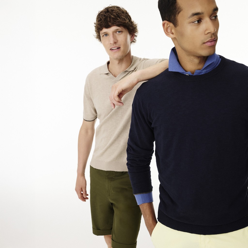 Crew-neck sweater KNIT MAN Sky captain - image number 9 | GEOX