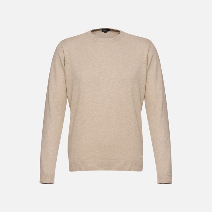 Crew-neck sweater KNIT MAN Humus | GEOX