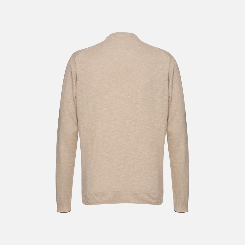 Crew-neck sweater KNIT MAN Humus - image number 6 | GEOX