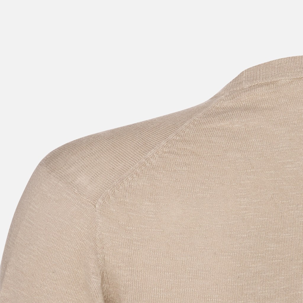 Crew-neck sweater KNIT MAN Humus - image number 7 | GEOX