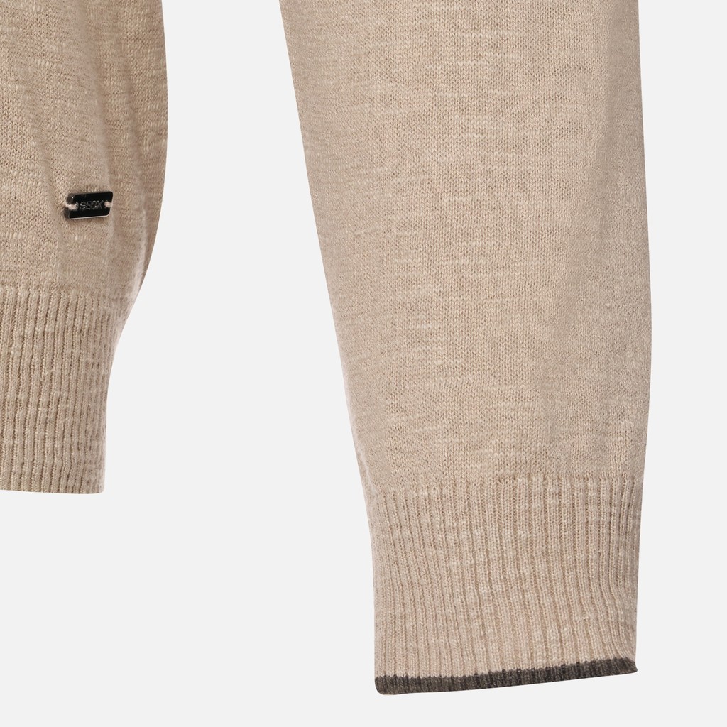 Crew-neck sweater KNIT MAN Humus - image number 8 | GEOX