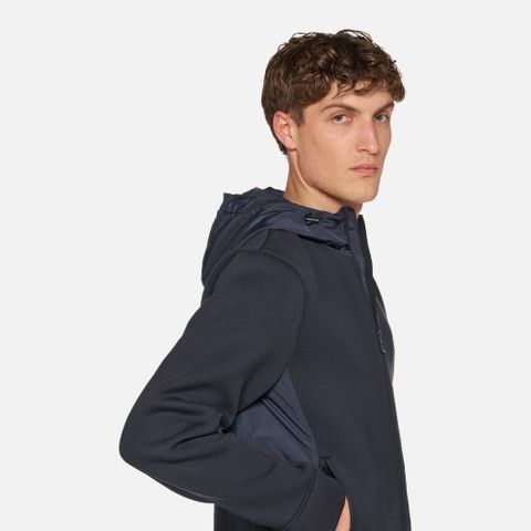 Hoodie SWEATER MAN Sky captain - image number 3 | GEOX
