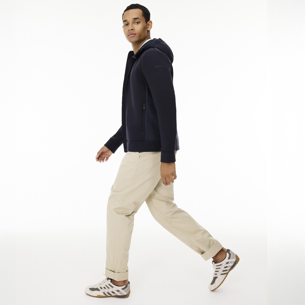 Felpa con cappuccio SWEATER UOMO Blu Notte - image number 9 | GEOX