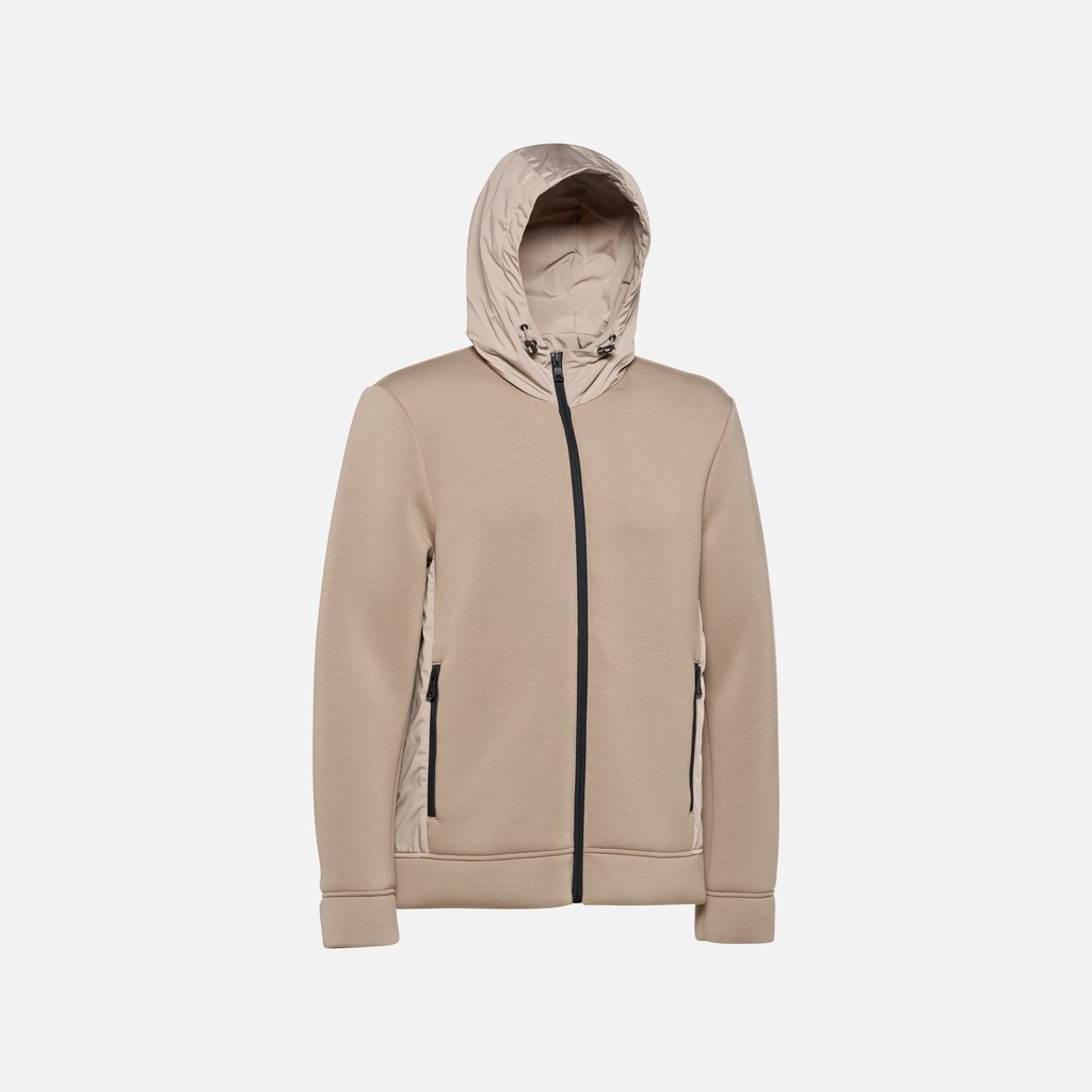 Sweatshirt mit Kapuze SWEATER HERR Hellgrau/Hellgrau - image number 5 | GEOX