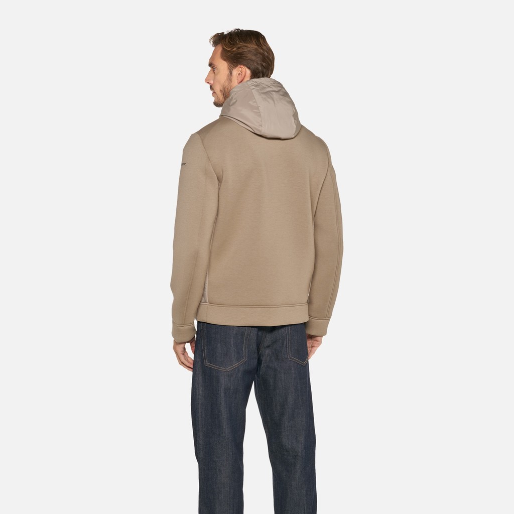 Sweatshirt mit Kapuze SWEATER HERR Hellgrau/Hellgrau - image number 2 | GEOX