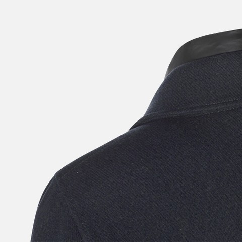 Long woollen coat MONREALE MAN Sky captain - image number 9 | GEOX