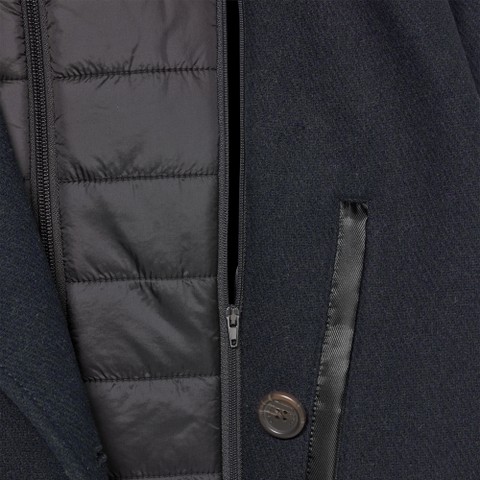 Long woollen coat MONREALE MAN Sky captain - image number 10 | GEOX