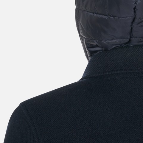 Long woollen coat MONREALE MAN Sky captain - image number 9 | GEOX