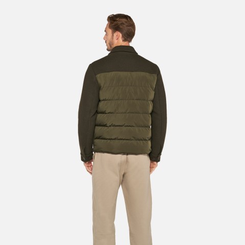 Wind-breaker jacket HENREYS MAN Dark olive night/Dark olive night - image number 2 | GEOX