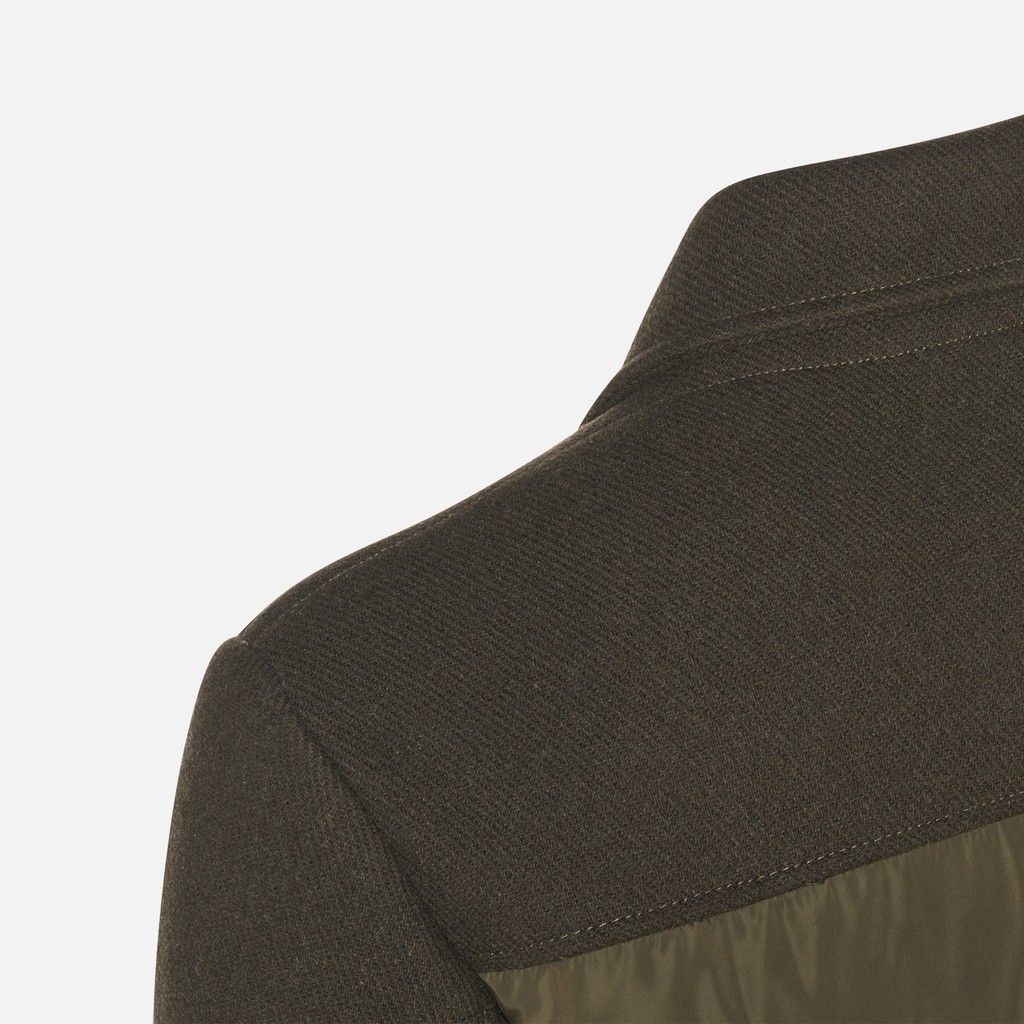 Wind-breaker jacket HENREYS MAN Dark olive night/Dark olive night - image number 7 | GEOX