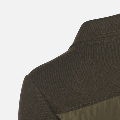 Wind-breaker jacket HENREYS MAN Dark olive night/Dark olive night - image number 7 | GEOX