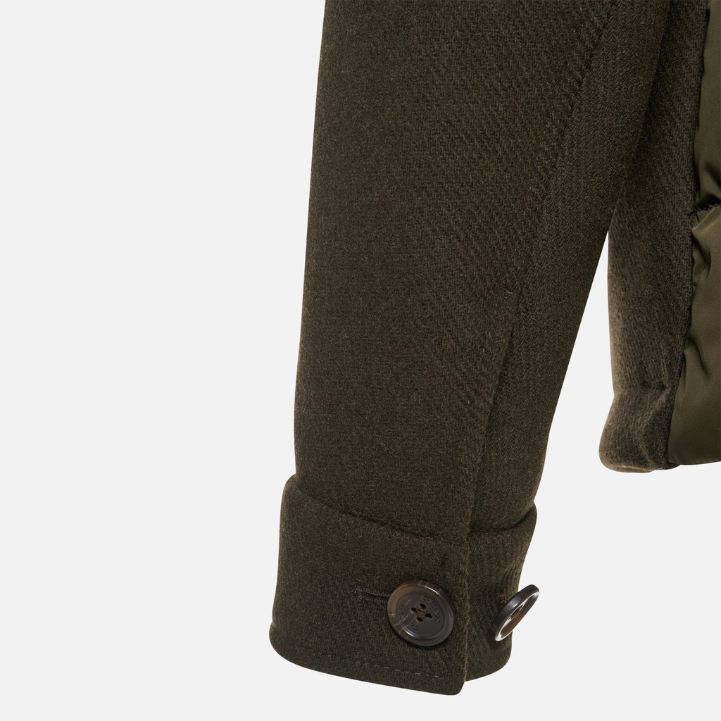 Wind-breaker jacket HENREYS MAN Dark olive night/Dark olive night - image number 8 | GEOX