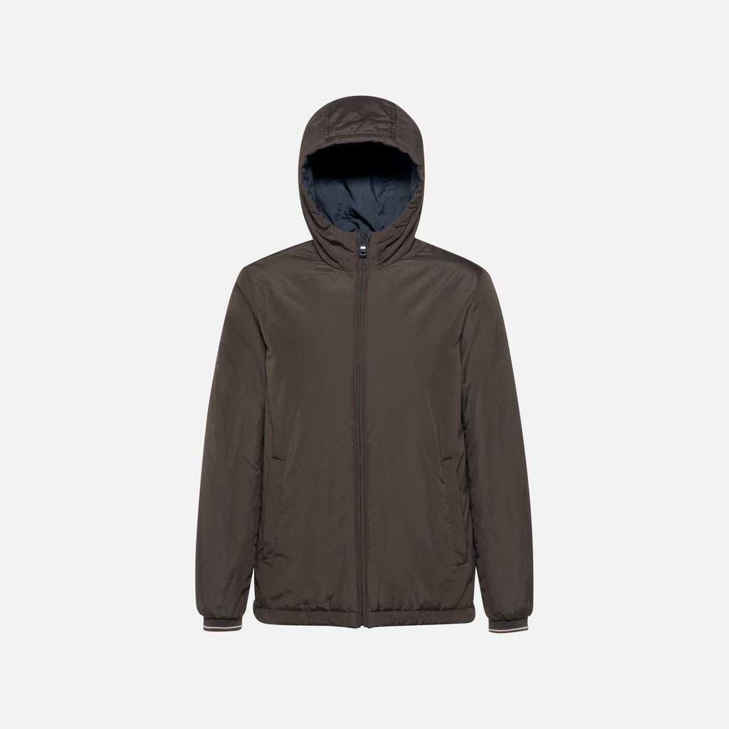 Parka JHARROD MAN Coffee bean/Sky captain - image number 4 | GEOX