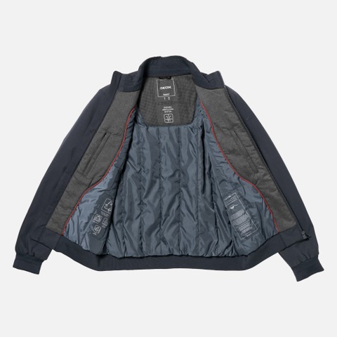 Bomber jacket VINCIT MAN Sky captain - image number 10 | GEOX