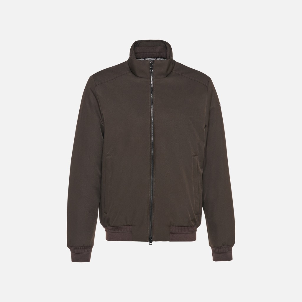 Bomber jacket VINCIT MAN Coffee Bean - image number 5 | GEOX