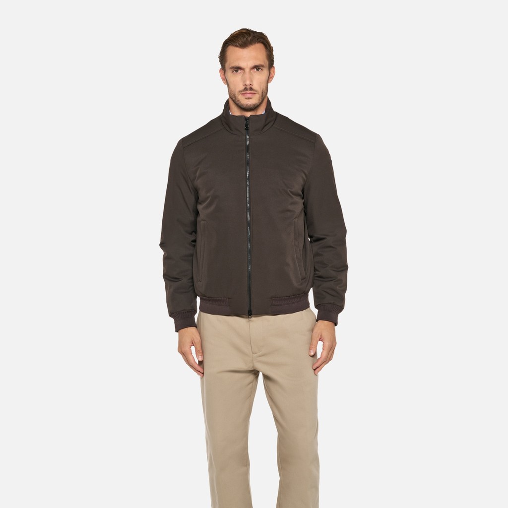 Bomber jacket VINCIT MAN Coffee Bean - image number 1 | GEOX