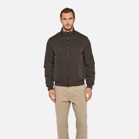 Bomber jacket VINCIT MAN Coffee Bean - image number 1 | GEOX