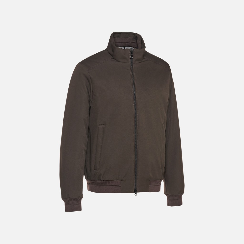 Bomber jacket VINCIT MAN Coffee Bean - image number 6 | GEOX