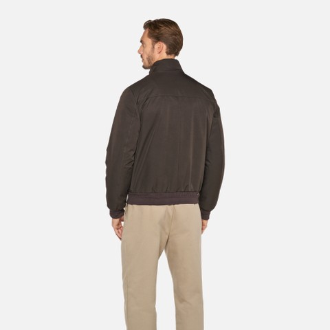 Bomber jacket VINCIT MAN Coffee Bean - image number 2 | GEOX