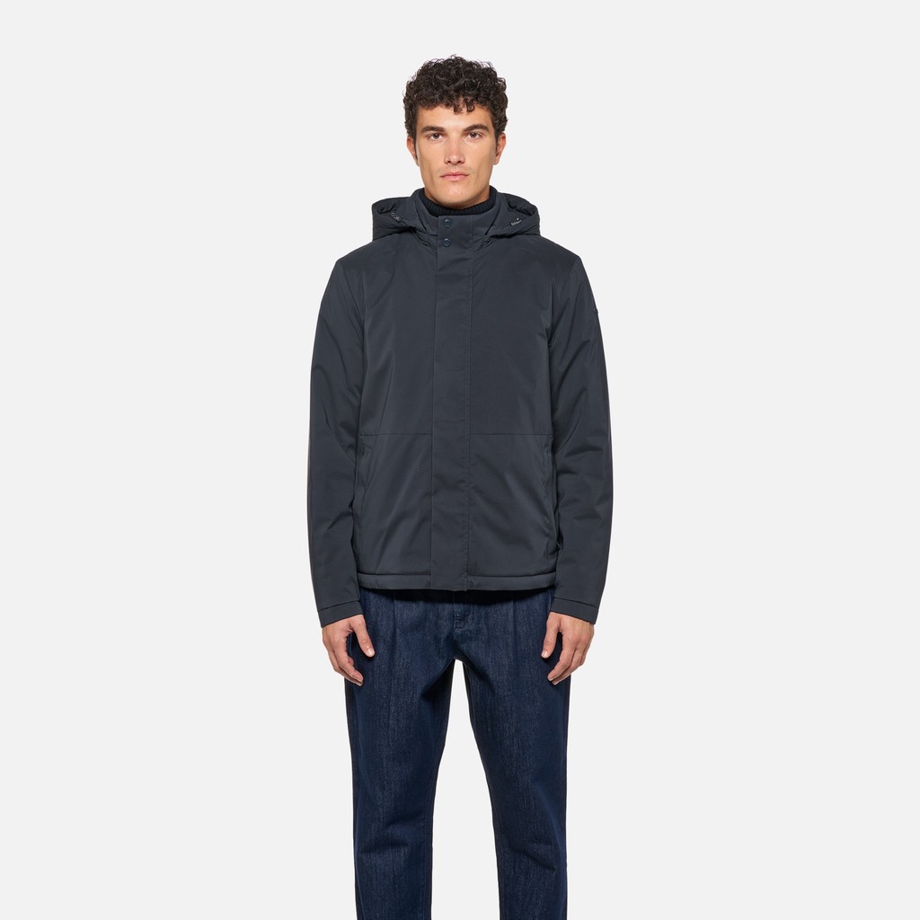 Veste matelass&eacute;e MASSIMIANO HOMME Bleu nuit - image number 1 | GEOX