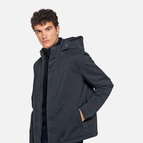 Veste matelass&eacute;e MASSIMIANO HOMME Bleu nuit - image number 3 | GEOX