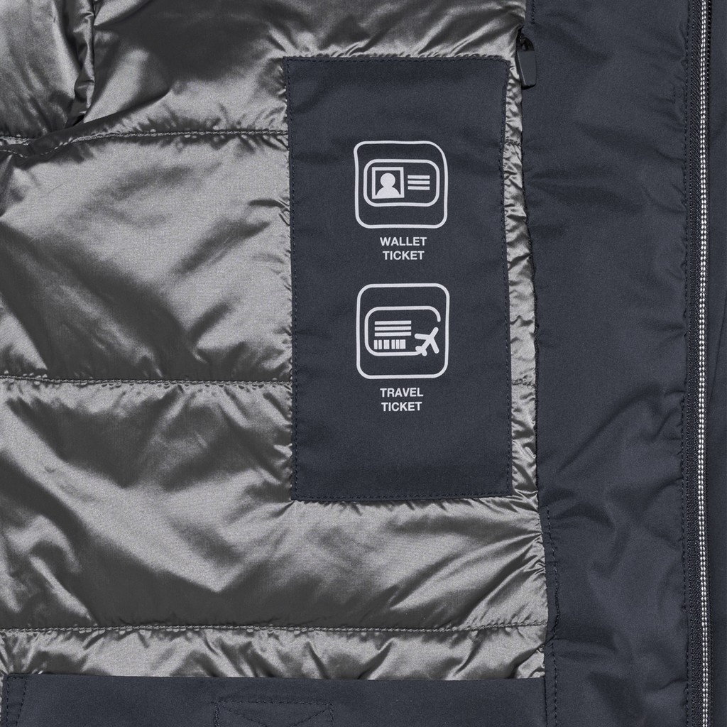 Veste matelass&eacute;e MASSIMIANO HOMME Bleu nuit - image number 4 | GEOX