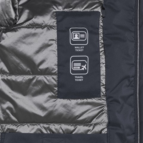 Veste matelass&eacute;e MASSIMIANO HOMME Bleu nuit - image number 4 | GEOX