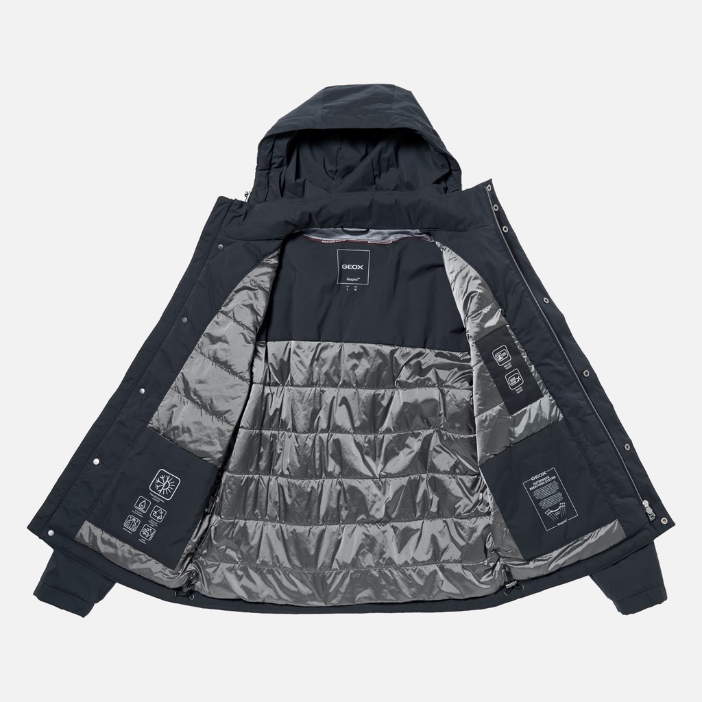 Veste matelass&eacute;e MASSIMIANO HOMME Bleu nuit - image number 11 | GEOX