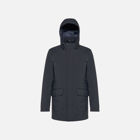 Langer Parka ANDALO HERR Nachtblau - image number 3 | GEOX
