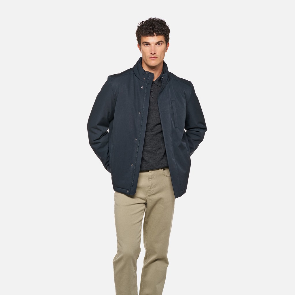 Wind-breaker jacket VINCIT MAN Sky captain - image number 0 | GEOX