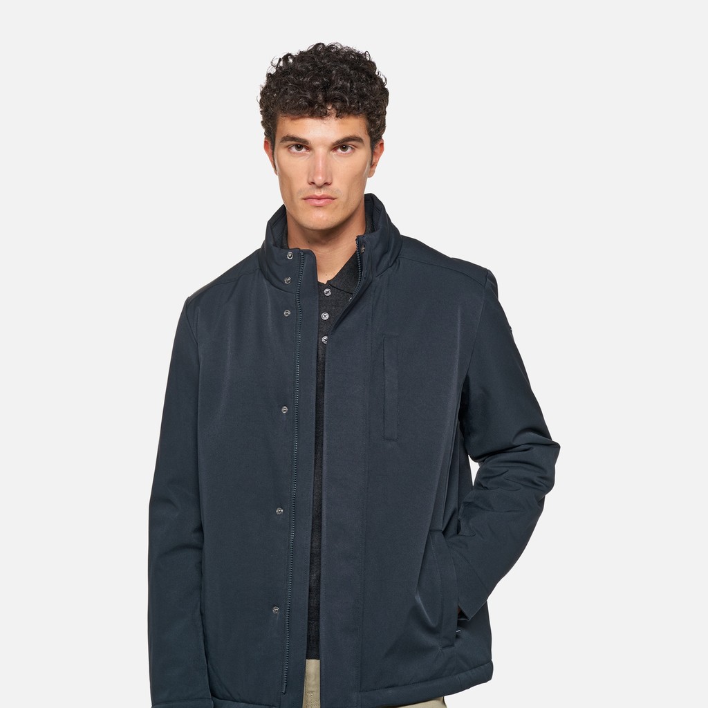 Wind-breaker jacket VINCIT MAN Sky captain - image number 3 | GEOX