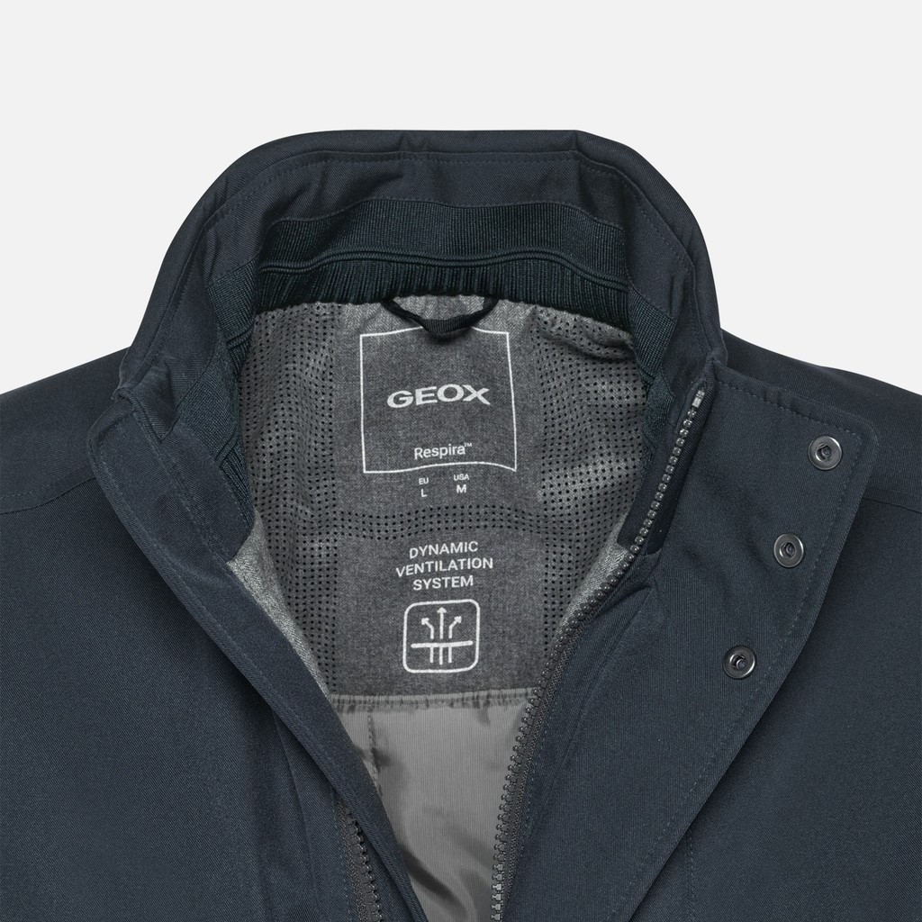 Wind-breaker jacket VINCIT MAN Sky captain - image number 4 | GEOX