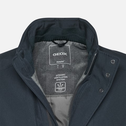 Wind-breaker jacket VINCIT MAN Sky captain - image number 4 | GEOX