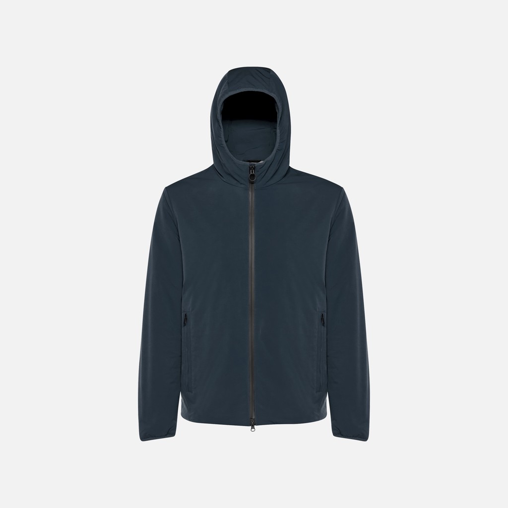 Chaqueta cortavientos SPHERICA HOMBRE Azul medianoche - image number 1 | GEOX